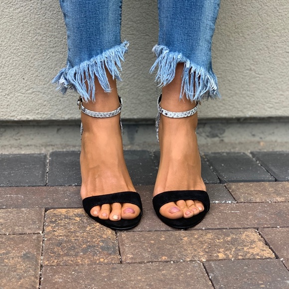 Genuine Calf Hair Leopard Print Heel Sandal - Picture 3 of 8